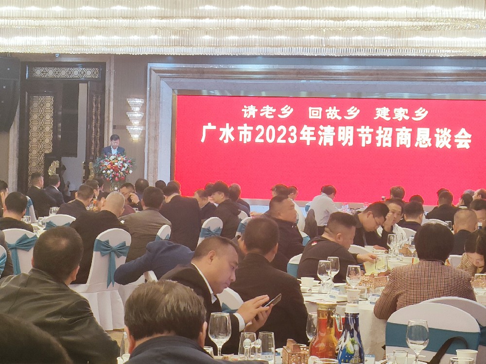 廣水市 2023 年清明招商懇談會上的發言